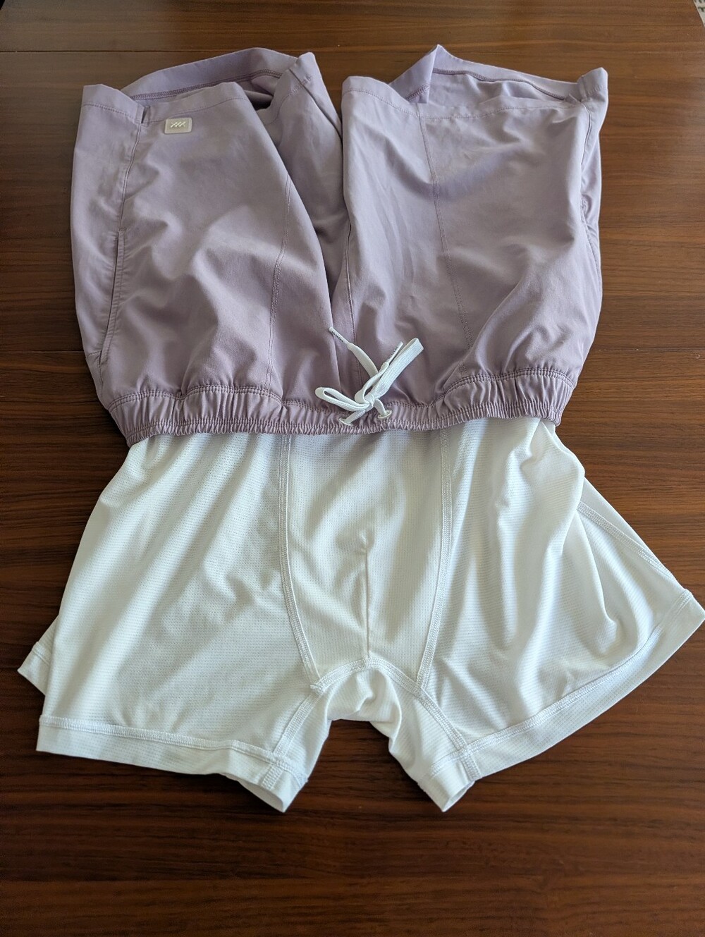 Rhone R&R Swim Trunks Lavender Color 5.5" Shorts Pre Owned Missing Size Tag - Picture 7 of 7